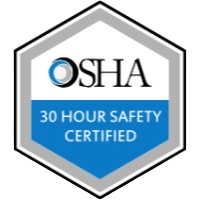 OSHA 30 hour safety Certified